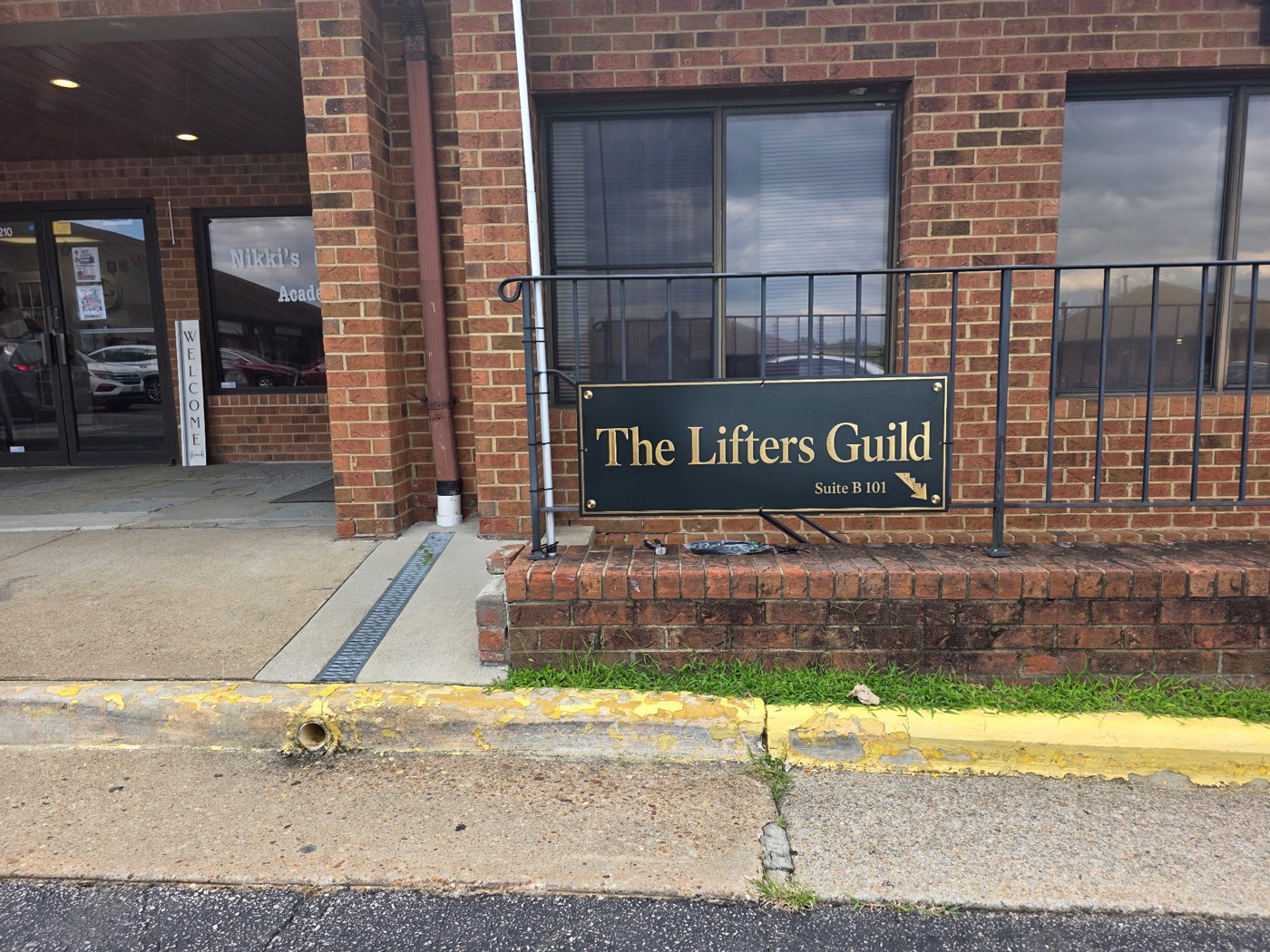 The Lifters Guild storefront sign — Suite B 101, Woodbridge VA